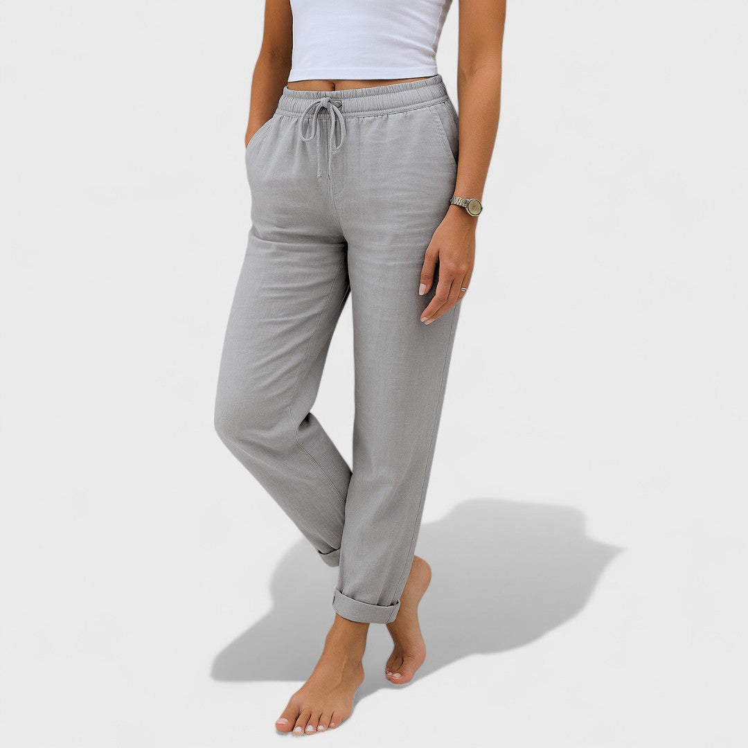 Κλάρα - λινά Stretch Pants