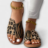 Styláta 2-χρωμα pantoflès me léopárnt design