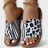 Styláta 2-χρωμα pantoflès me léopárnt design