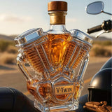 Καράφα Ουίσκι σε Σχήμα Κινητήρα V-Twin