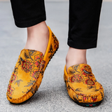 Λεοπάρδαλη Δερμάτινα Loafers