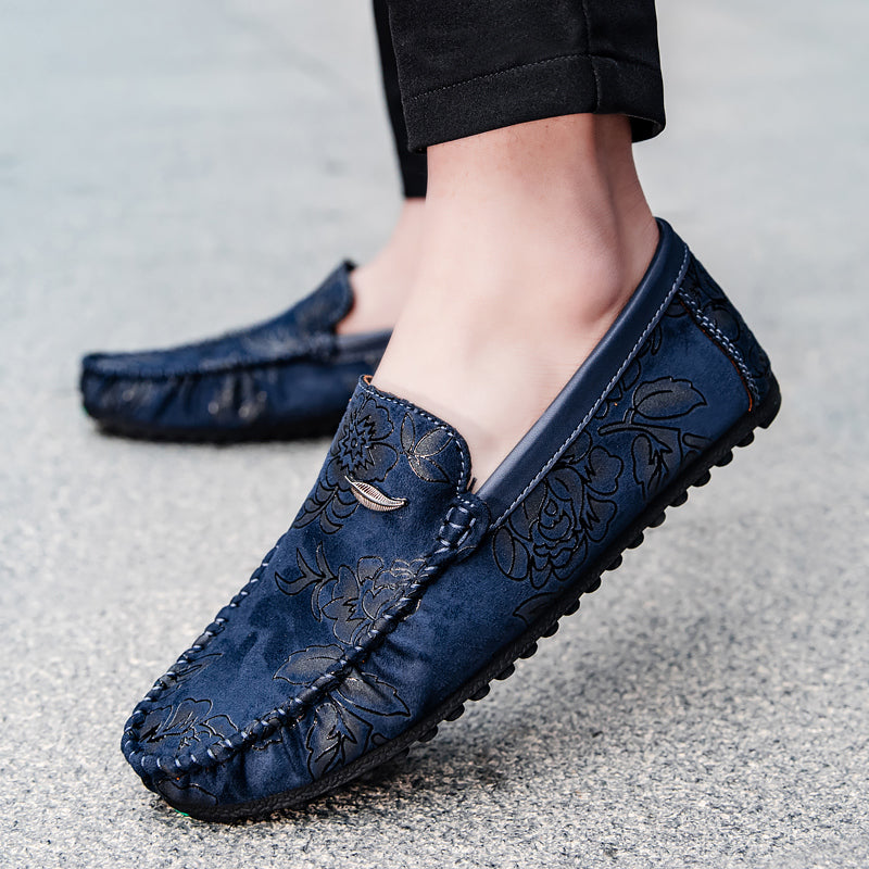 Λεοπάρδαλη Δερμάτινα Loafers
