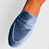 Ολίβια | Βελούδινα μπλε loafers