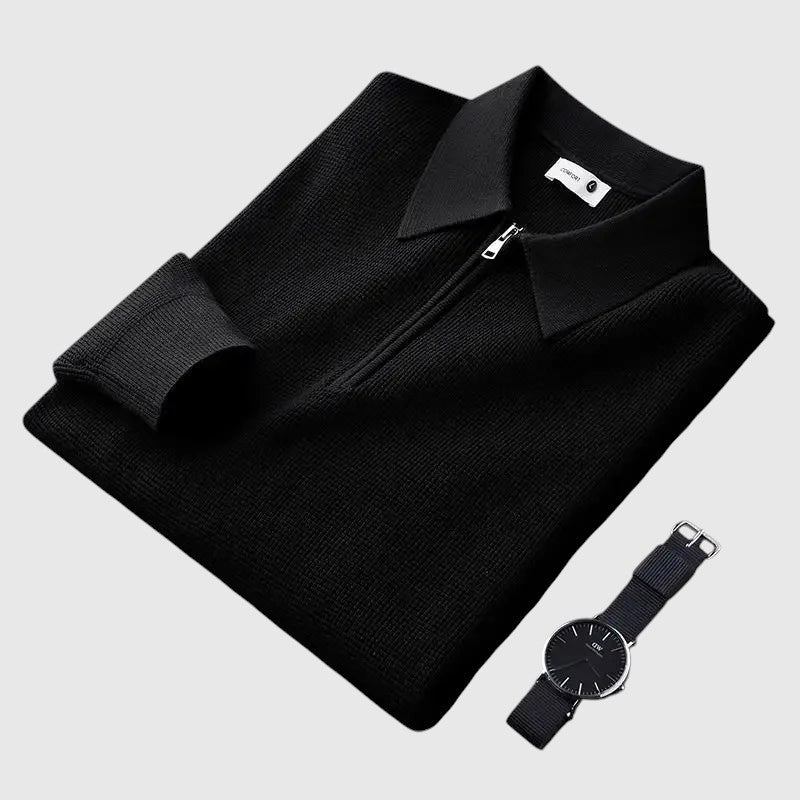 Λιμβουσέ - Elegant men's μπλούζα με φερμουάρ